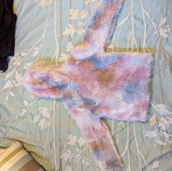 Girls Plush Zip Up Jacket size 6 - Picture 3 of 5